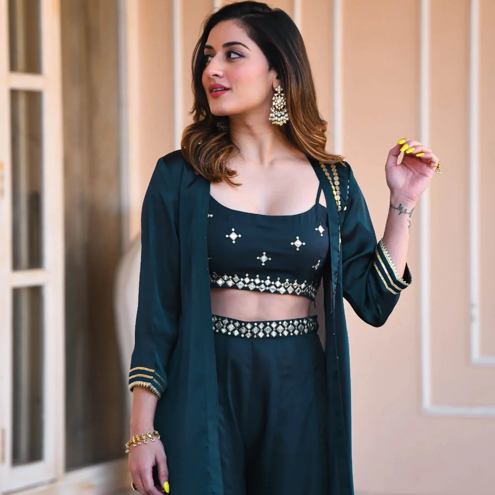Designer Ethnic Wear Sharara Suit