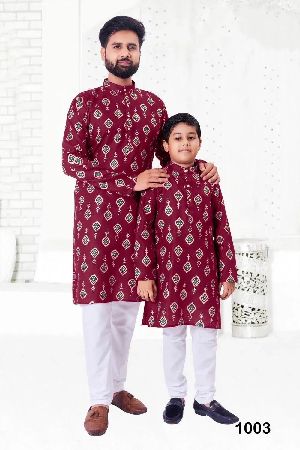Party Wear Father and Son Combo Kurta Pyjama - Anant Exports