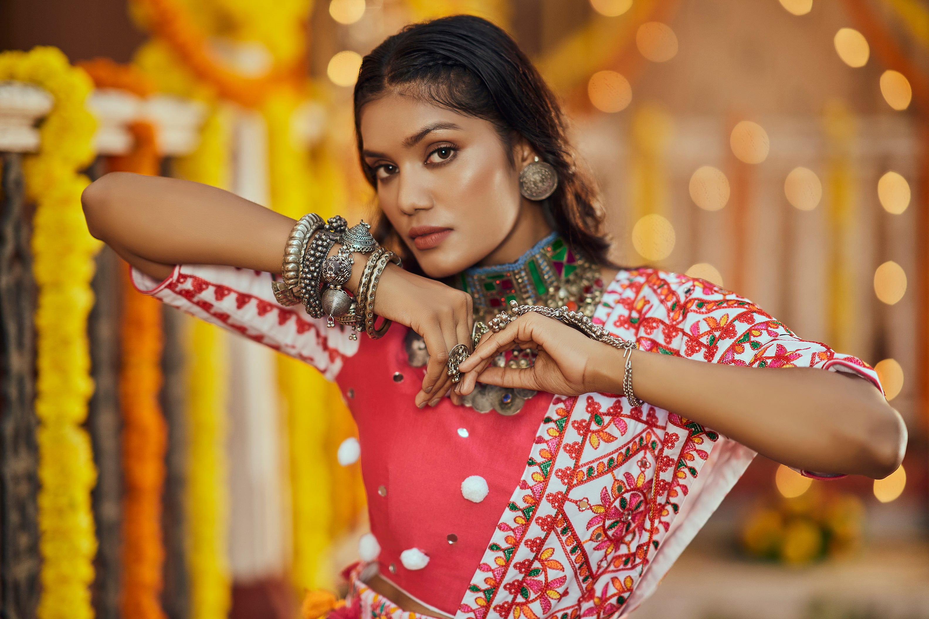 Traditional dandiya chaniya choli