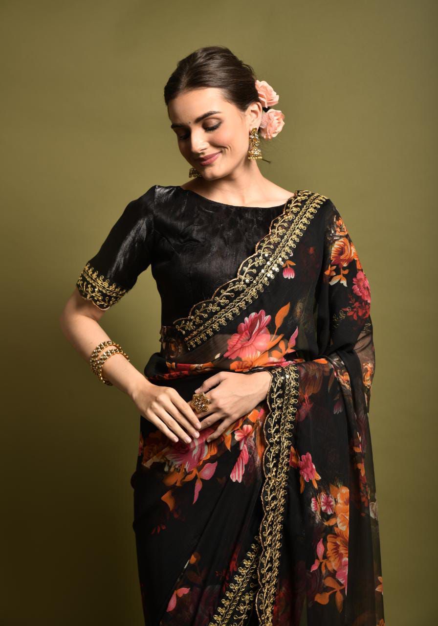 Sequins Saree