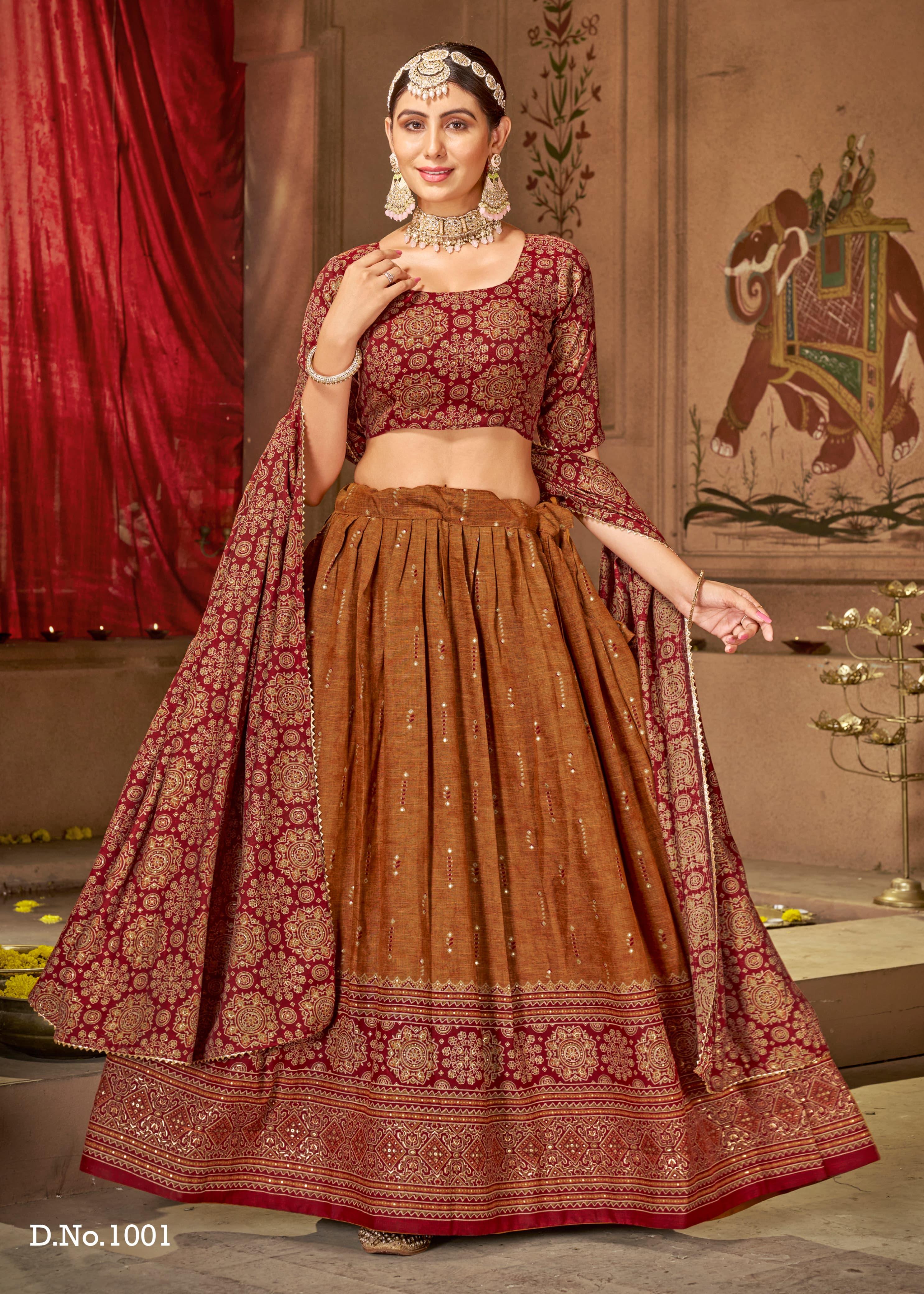 Beautiful Traditional Shubharambh Cotton Lehenga Choli - Anant Exports