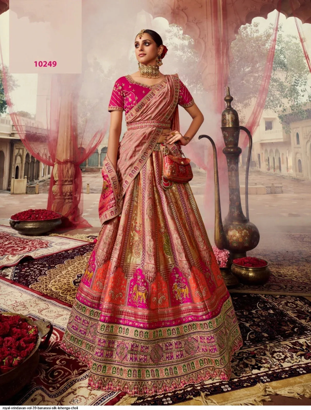 Wedding Special Looks For Royal Banarasi Lehenga Dno 10249 - Anant Exports