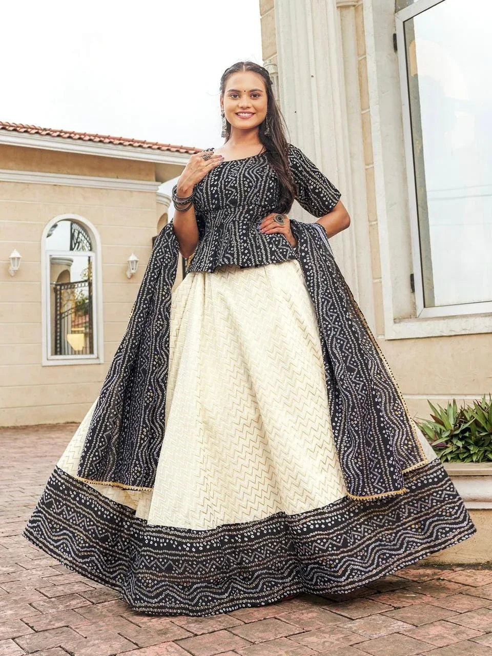 Navratri Special Traditional Bandhej Lehenga choli - Anant Exports