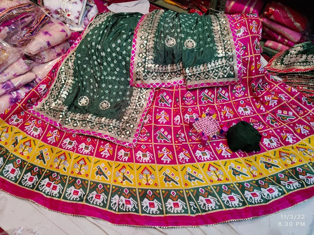 Rajsthani Traditional Patola Print Lehenga Choli - Anant Exports