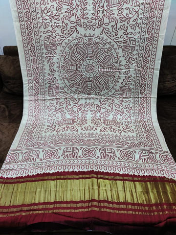 Designer Digital Print Gaji Modal Silk Duptta