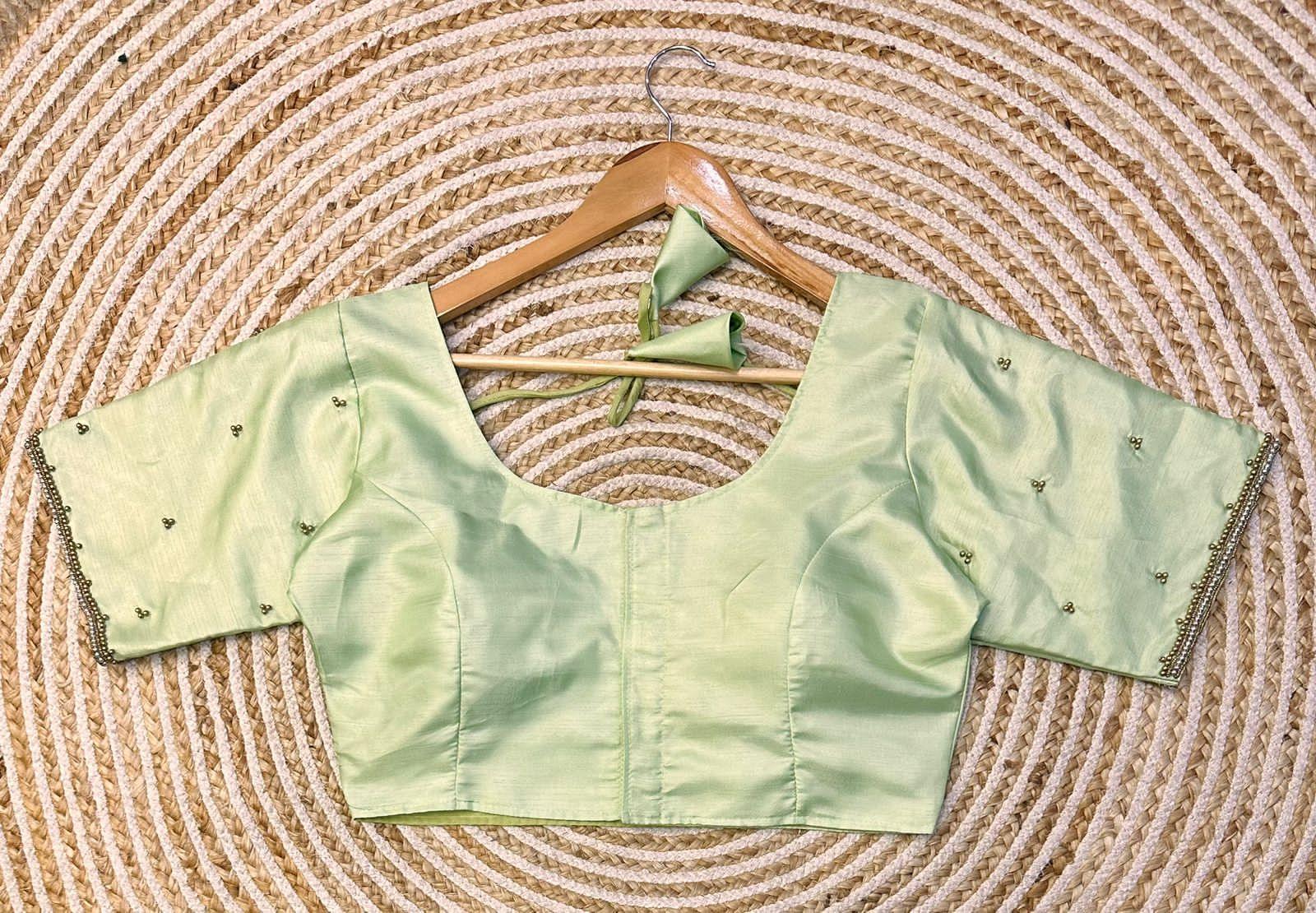 Beautiful Designer Golden Handcrafted Blouse - Anant Exports