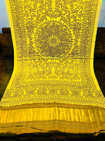 Beautiful Designer Semi Gaji Silk Dupptta