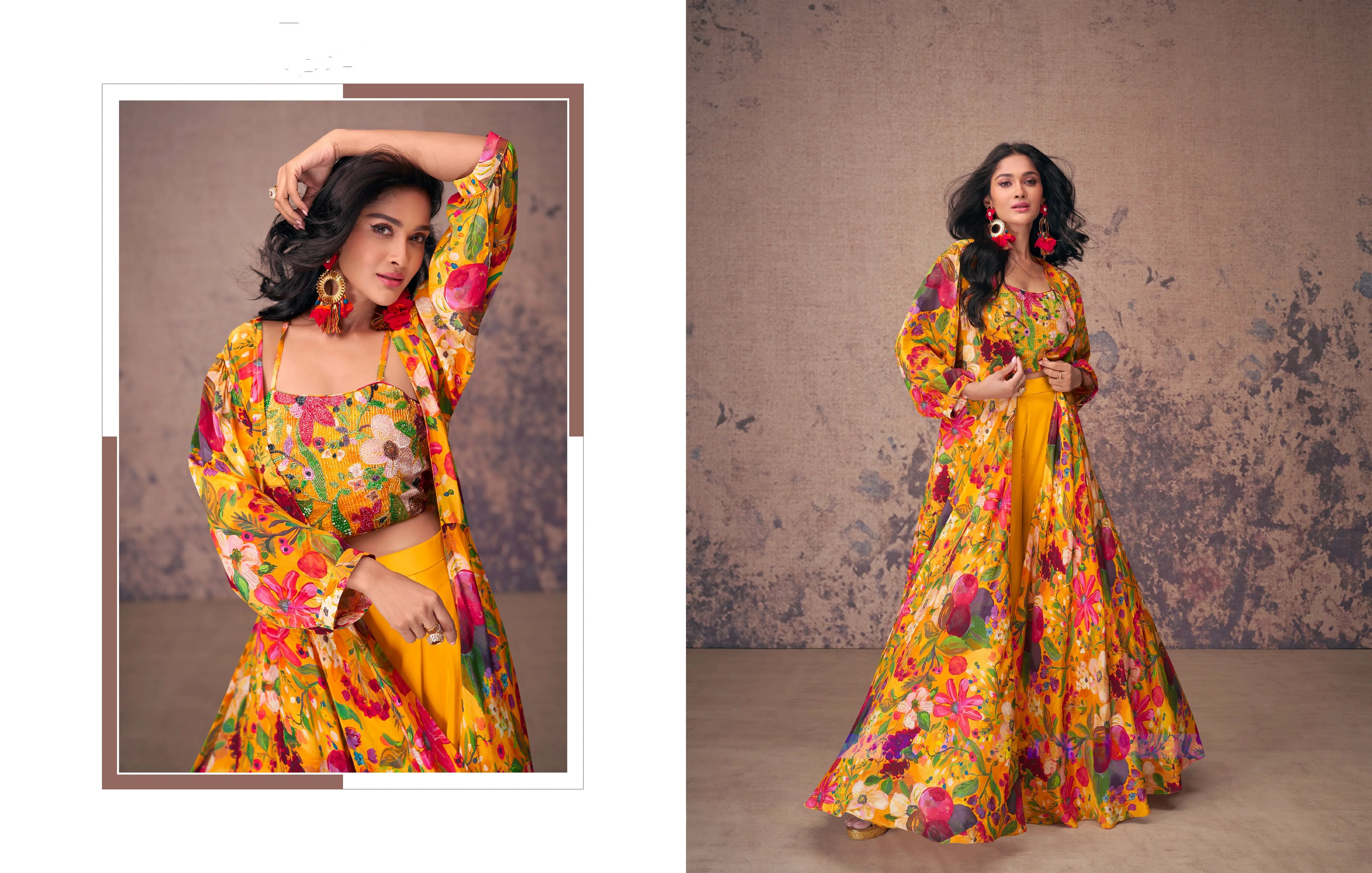 Beautiful Designer Occasion Wear Indo Western Dress