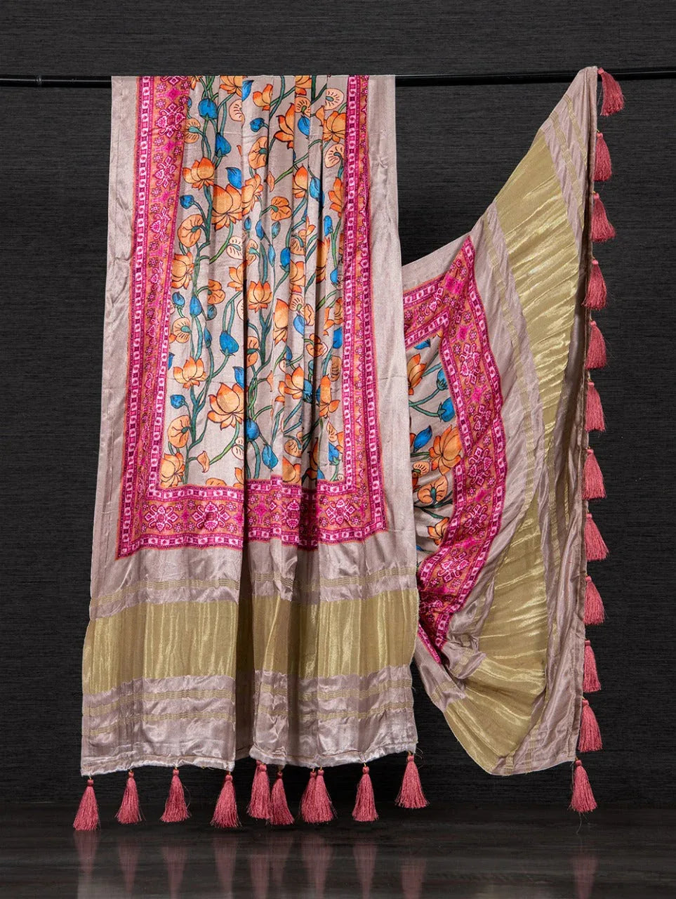 Beautiful Designer Pure Gaji Silk Wedding Duppatta - Anant Exports