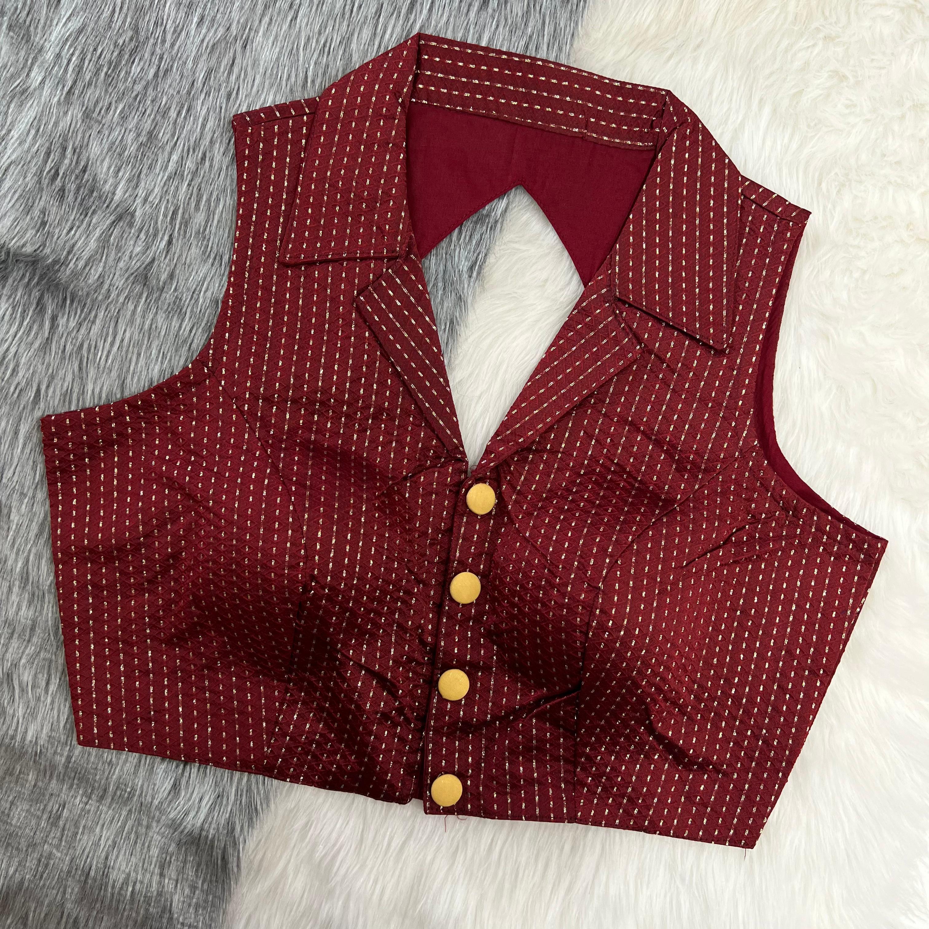 Part Wear New Shirt Collar Blouse - Anant Exports