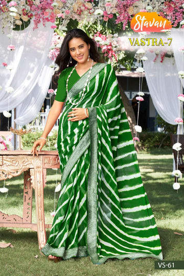 Stavan Vastra Vol 7 Fancy Weightless With Border Saree