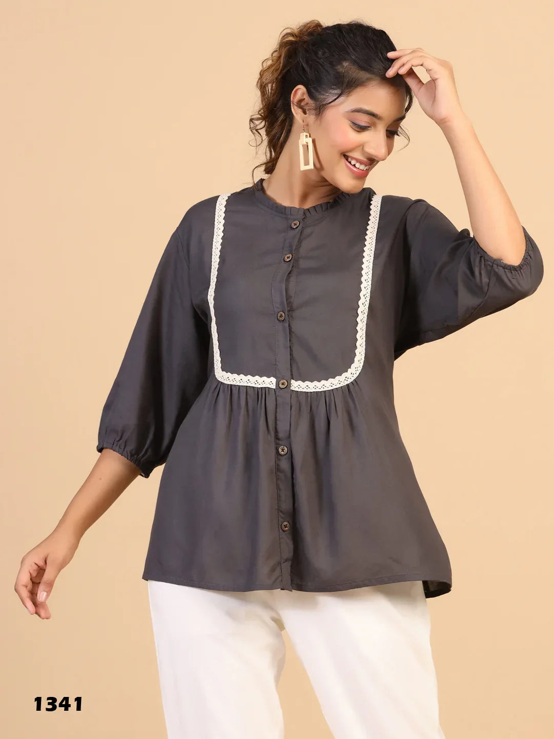 KEEVA FANCY WESTERN SHORT TOP - Anant Exports