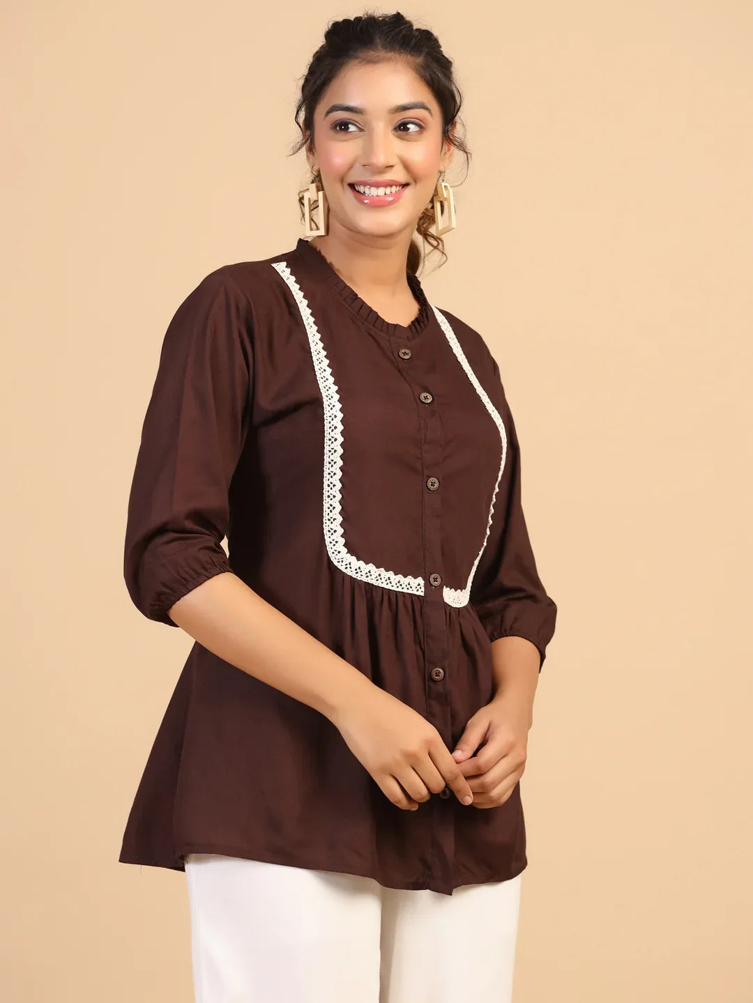 KEEVA FANCY WESTERN SHORT TOP - Anant Exports