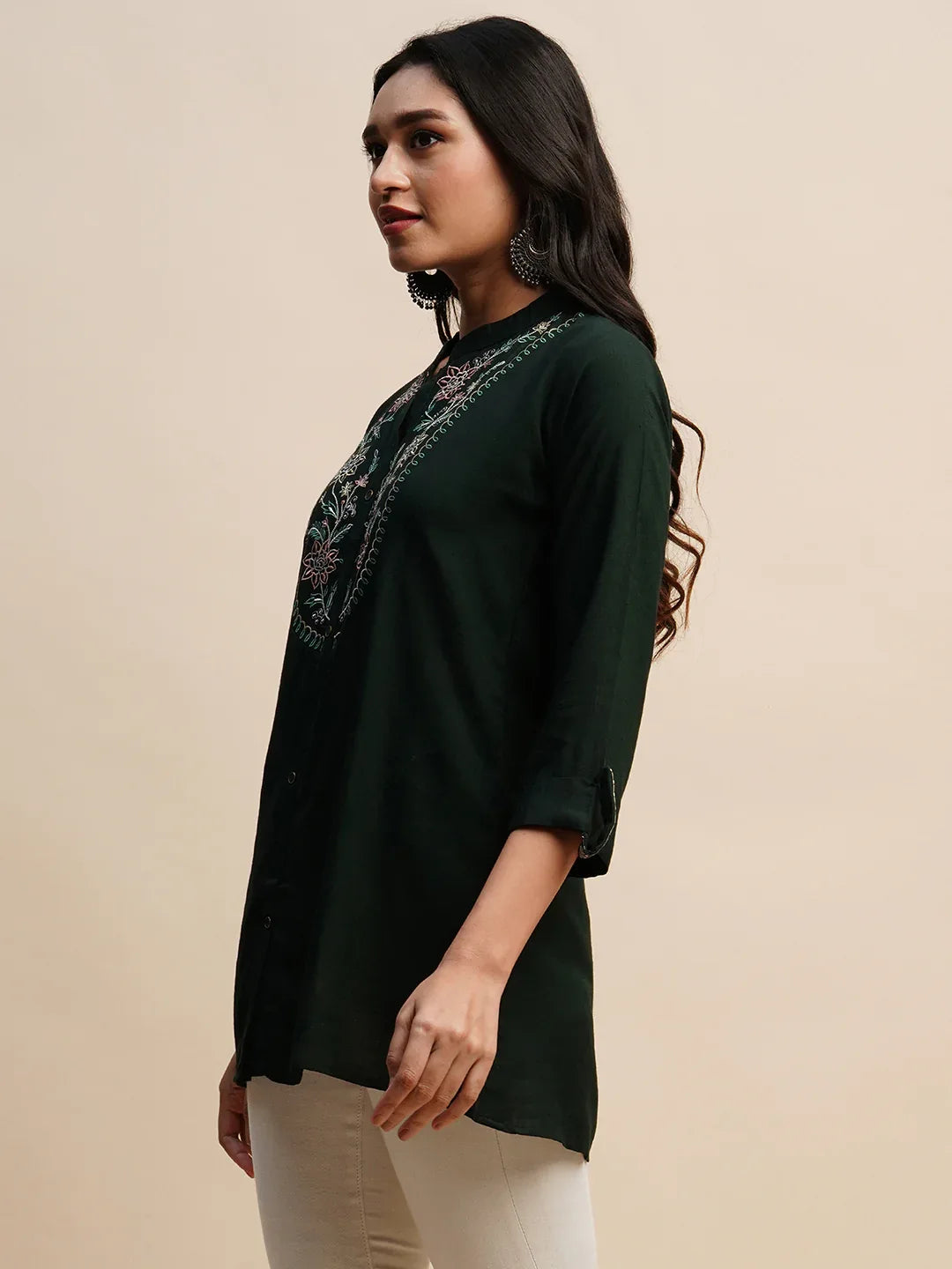 TARINI VOL 02 FANCY WESTERN SHORT TOP D.NO. T1446 - Anant Exports