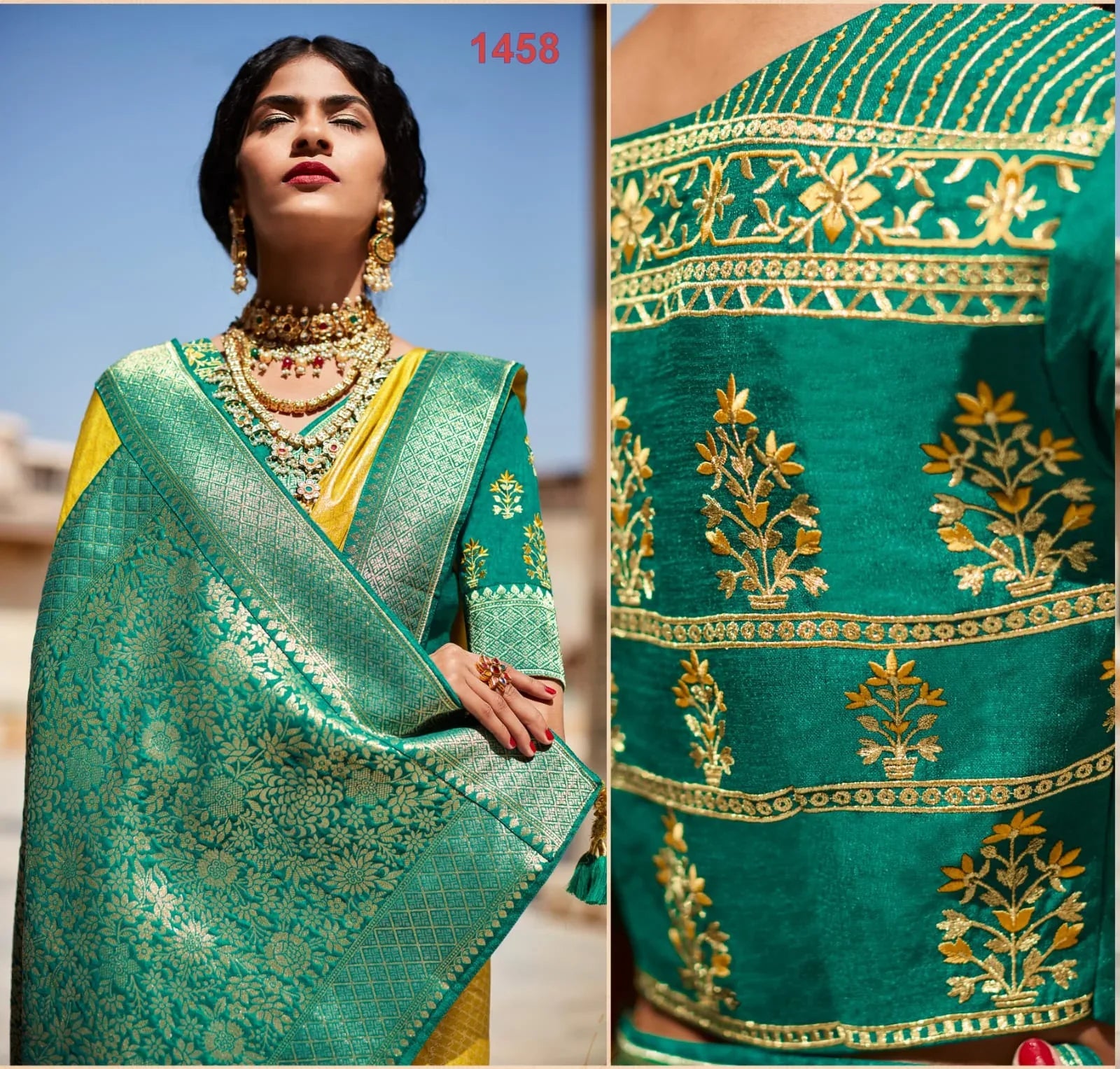 Kimora Sunehri Vol-18 1451-1465 Series Designer Saree Silk Designer Party Wear Saree Anant Tex Exports Private Limited