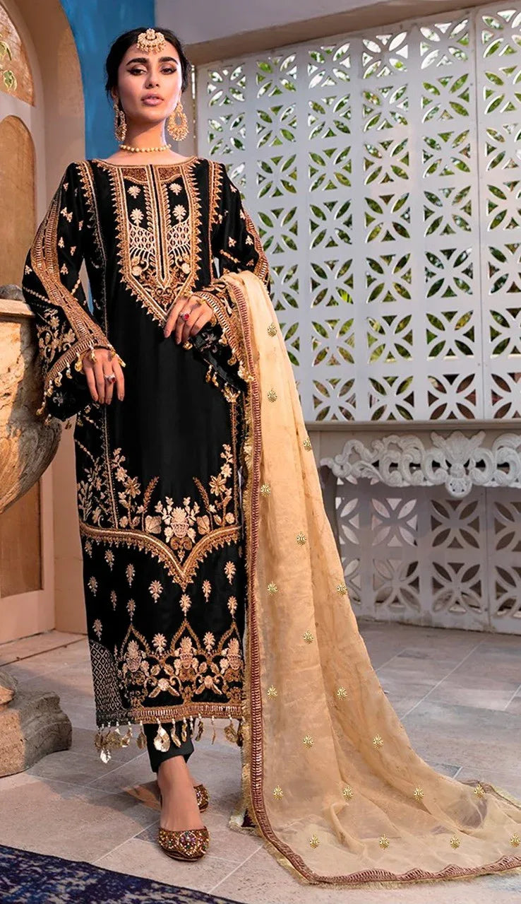 FEPIC ROSEMEEN D-5244 VELVET SUIT Anant Tex Exports Private Limited