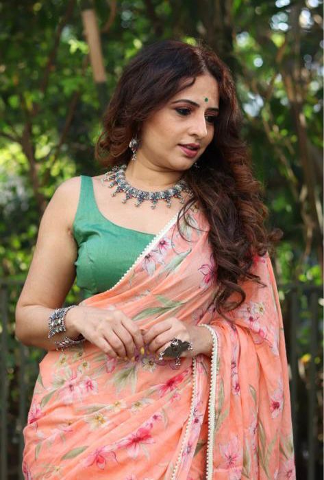 Pure Gorgette Saree Anant Tex Exports Private Limited