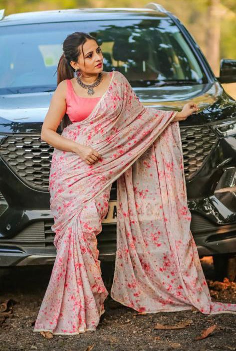 Pure Gorgette Saree Anant Tex Exports Private Limited