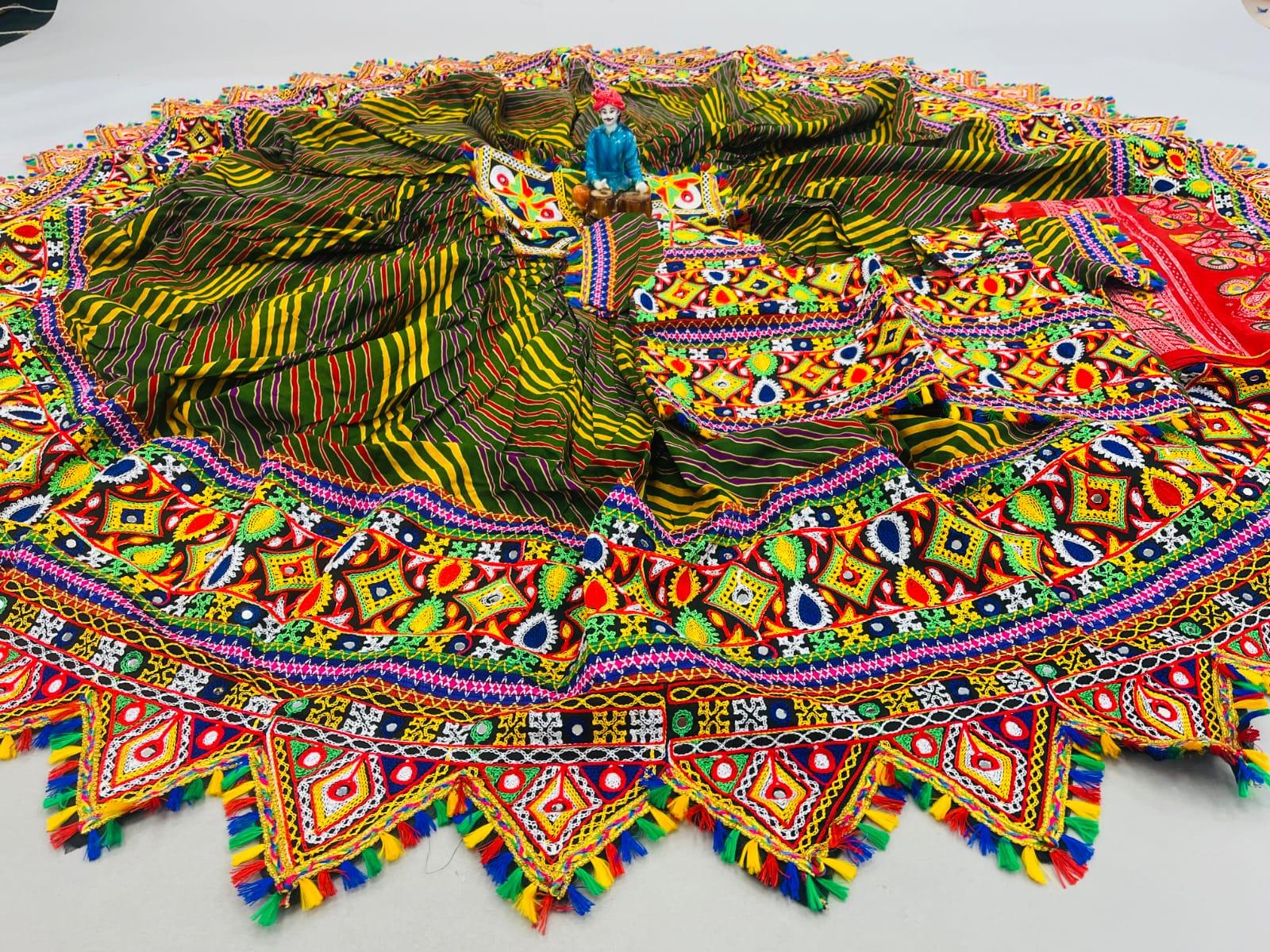 Navratri Pure Cotton Leheriya Print Lehenga Choli Anant Tex Exports Private Limited