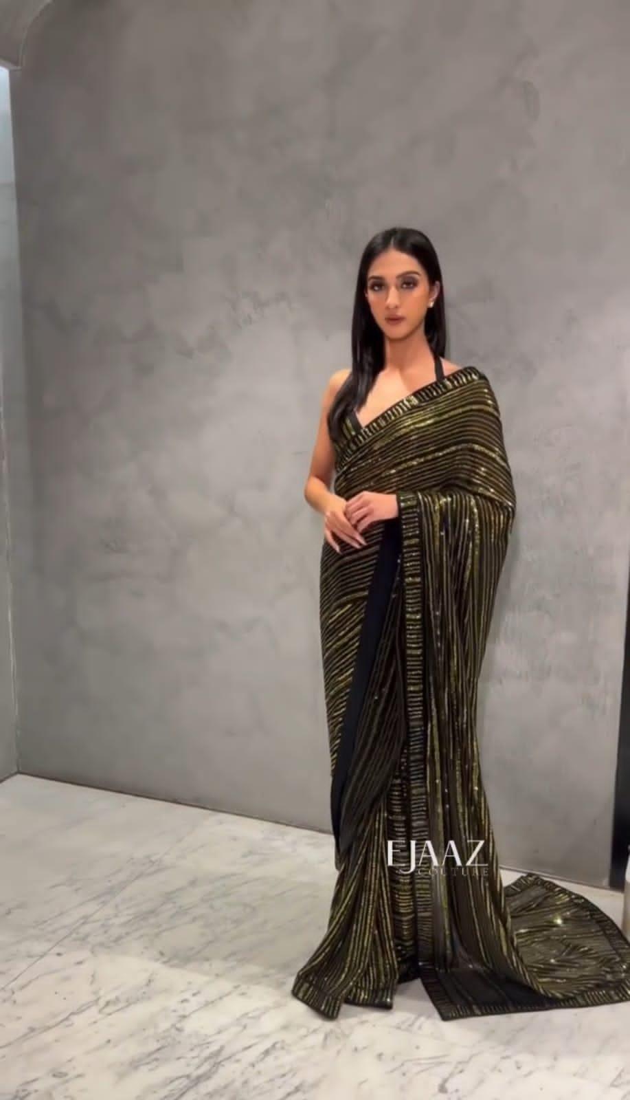 Party Wear Designer Sequence Saree Anant Tex Exports Private Limited