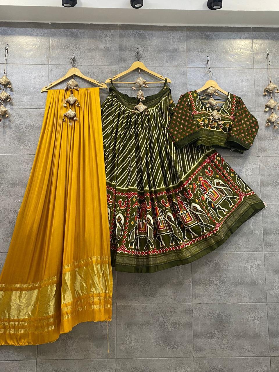 Party Wear Designer Pure Crape Silk Lehenga with Gaji Silk Duppta Anant Tex Exports Private Limited