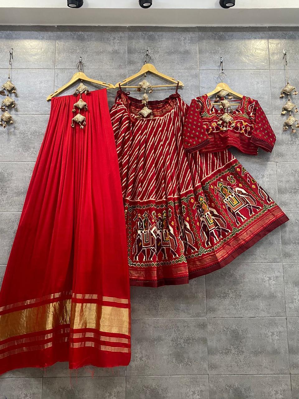 Party Wear Designer Pure Crape Silk Lehenga with Gaji Silk Duppta Anant Tex Exports Private Limited