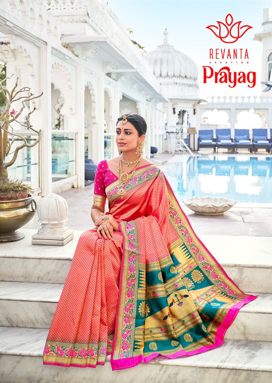 Partywear Pure Soft Silk Revanta Prayag Sarees Anant Tex Exports Private Limited