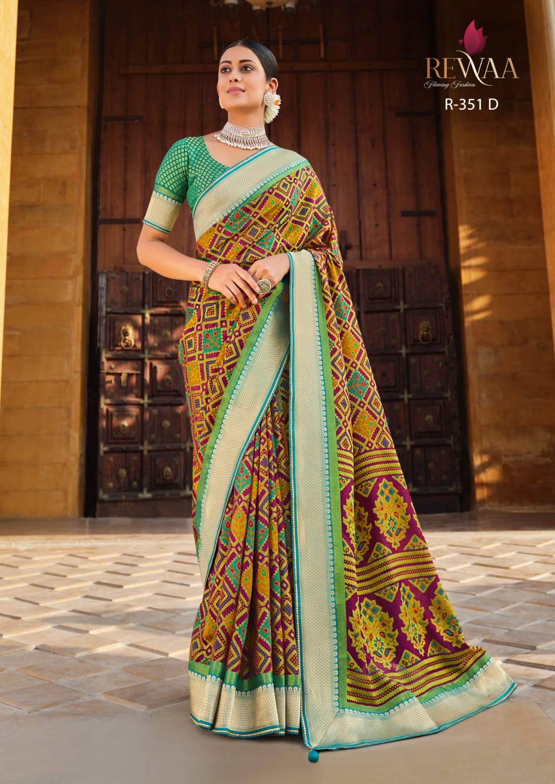 Rewa Samantha Soft Patola Brasso Saree Anant Tex Exports Private Limited