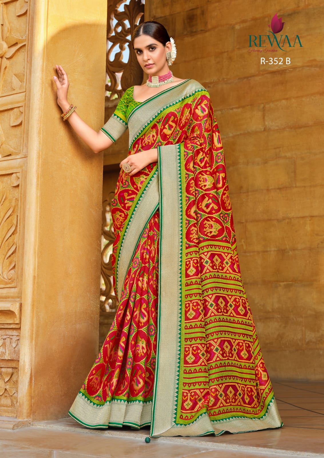 Rewa Samantha Soft Patola Brasso Saree Anant Tex Exports Private Limited