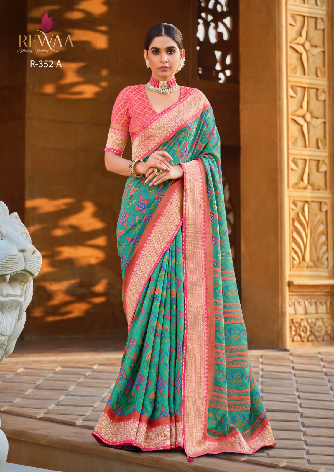 Rewa Samantha Soft Patola Brasso Saree Anant Tex Exports Private Limited