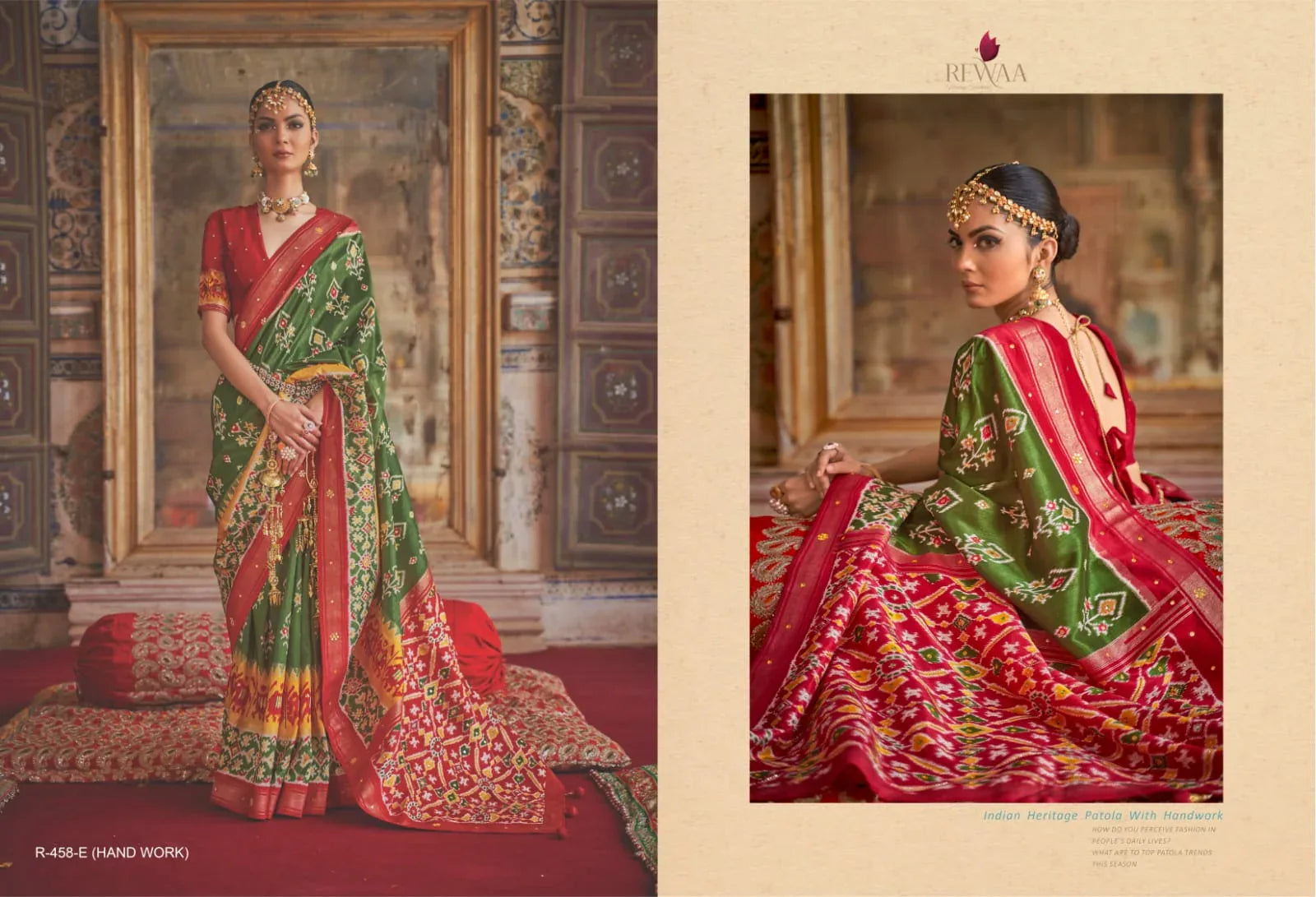 Party Wear Rewaa Dola Silk Saree Anant Tex Exports Private Limited