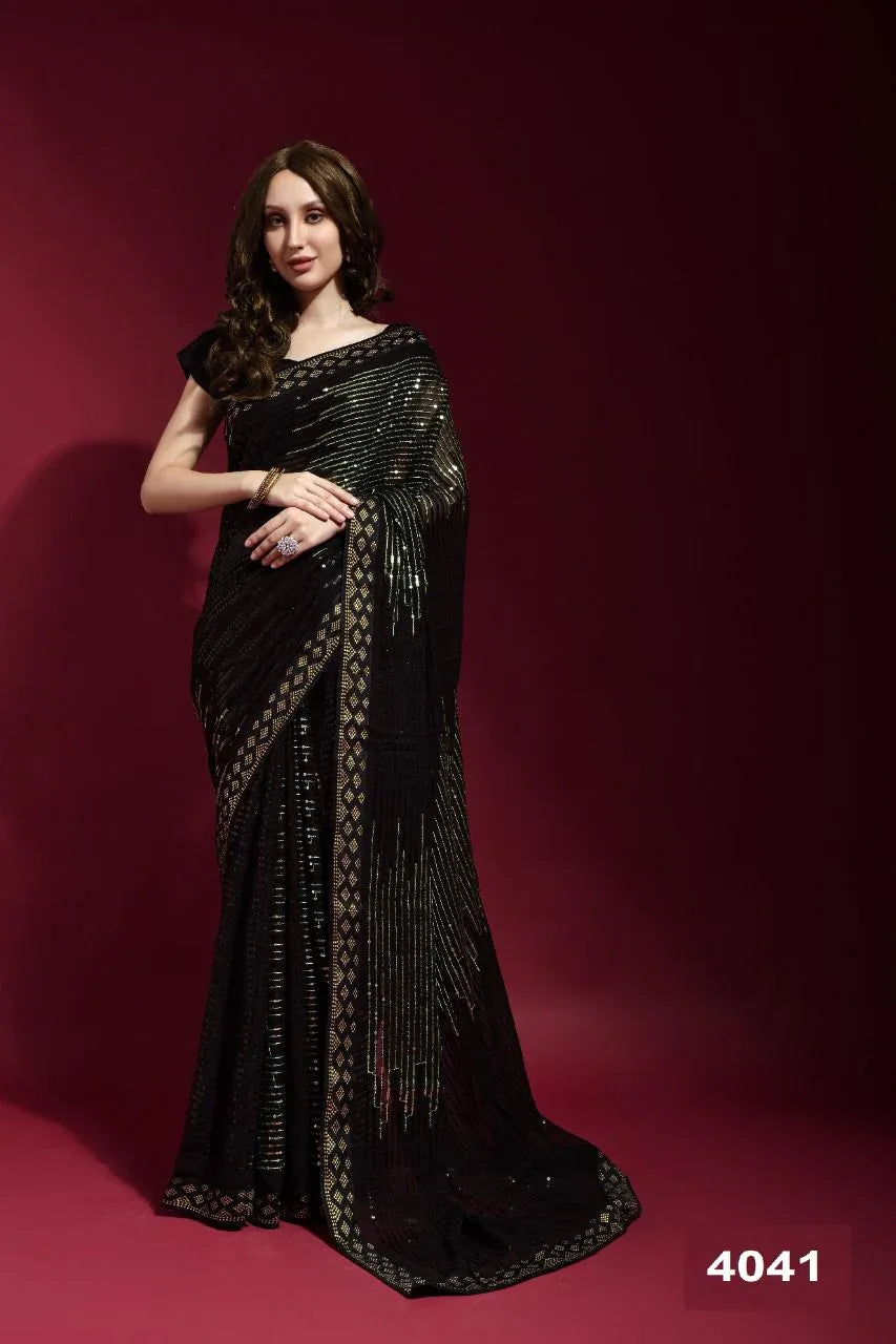 BOLLYWOOD STYLE SQUVENCE NAZNEEN ROSIE 4037 SAREE Anant Tex Exports Private Limited