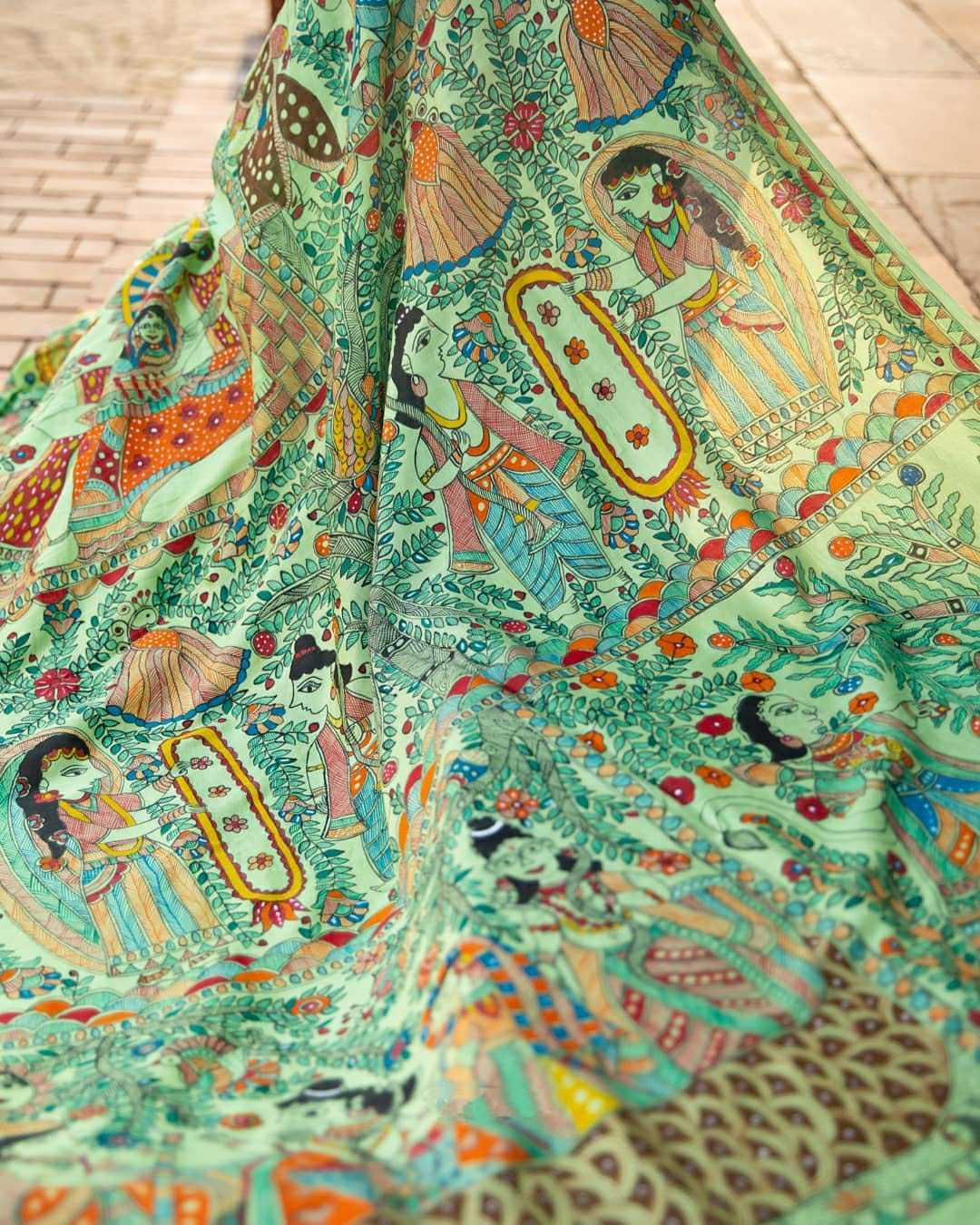 Party Wear Kalamkari Digital Print Saree Anant Tex Exports Private Limited