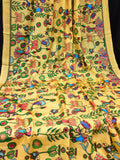 Party Wear Kalamkari Digital Print Saree Anant Tex Exports Private Limited