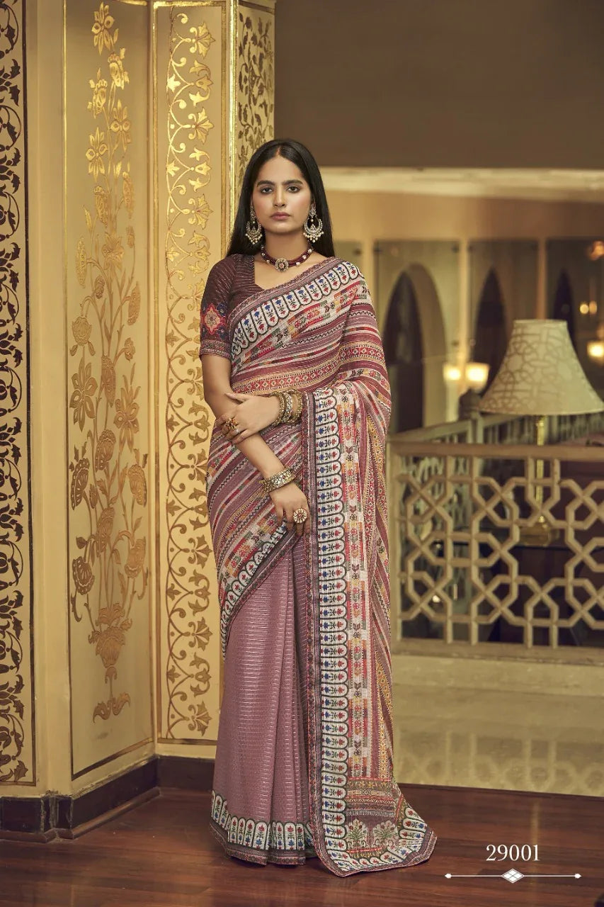 IMPERIAL VOL-7 BY ARYA DESIGNS GEORGETTE UNSTICHED SAREES Anant Tex Exports Private Limited