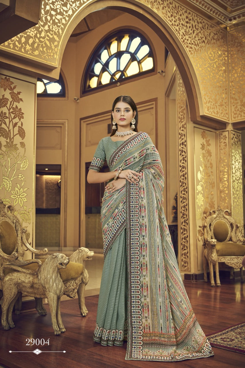 IMPERIAL VOL-7 BY ARYA DESIGNS GEORGETTE UNSTICHED SAREES Anant Tex Exports Private Limited