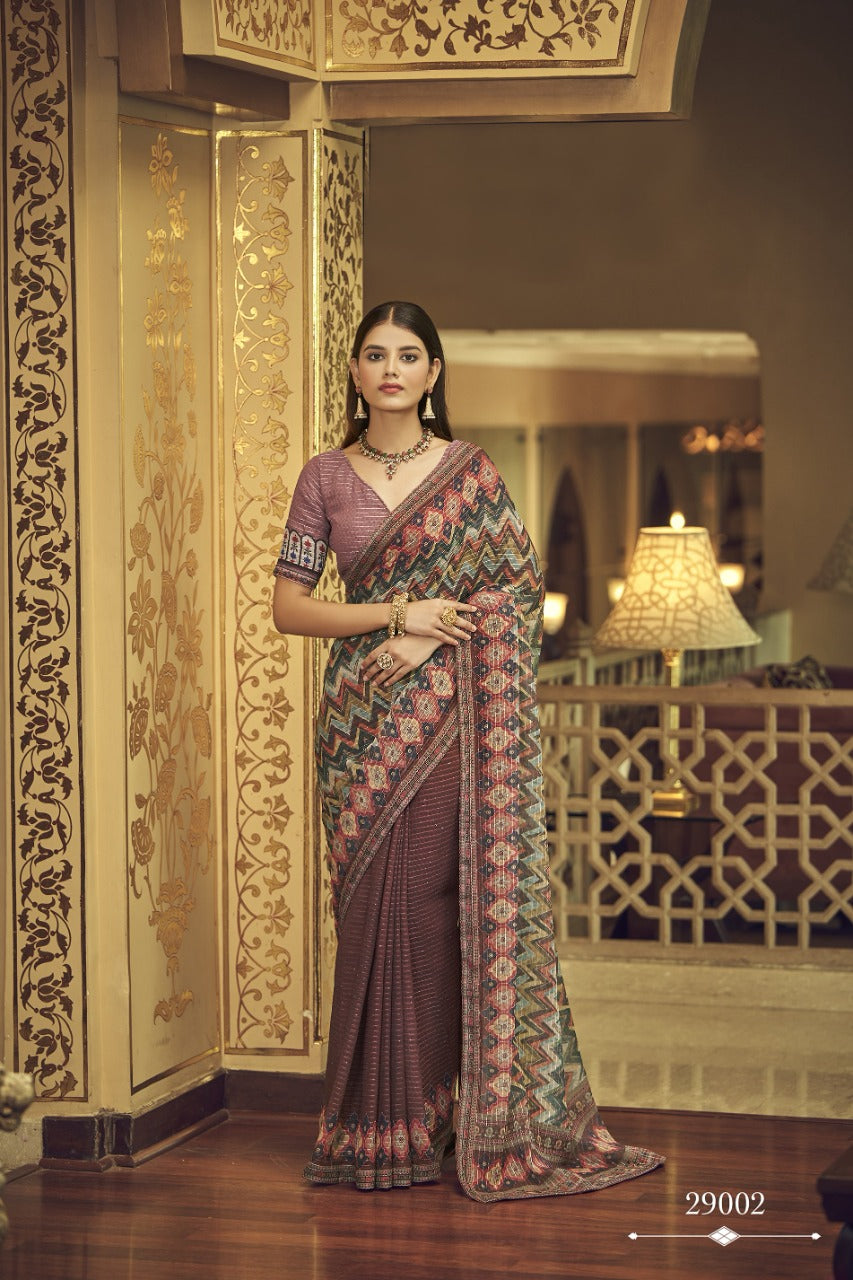 IMPERIAL VOL-7 BY ARYA DESIGNS GEORGETTE UNSTICHED SAREES Anant Tex Exports Private Limited