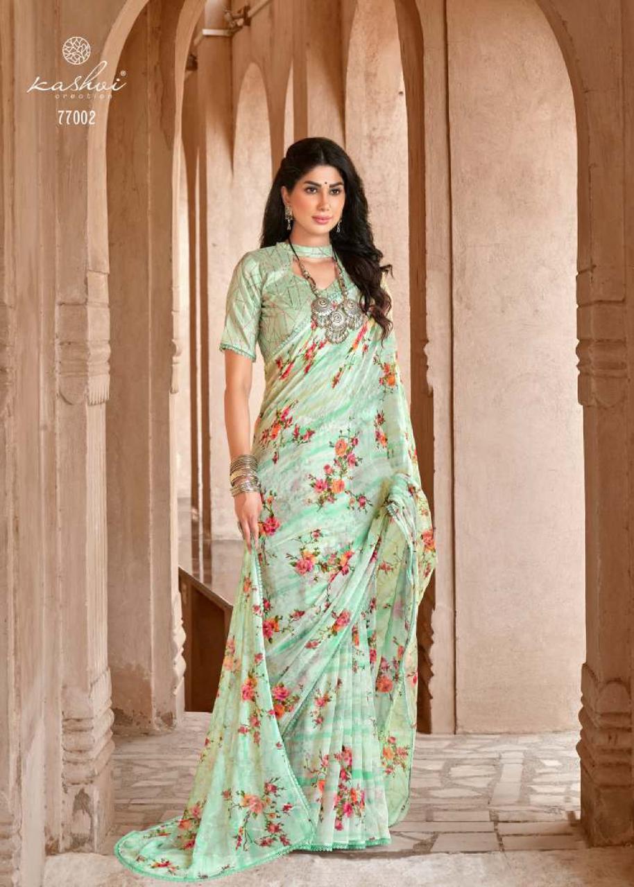 Pure Georgette Saree LT Shraddha Anant Tex Exports Private Limited
