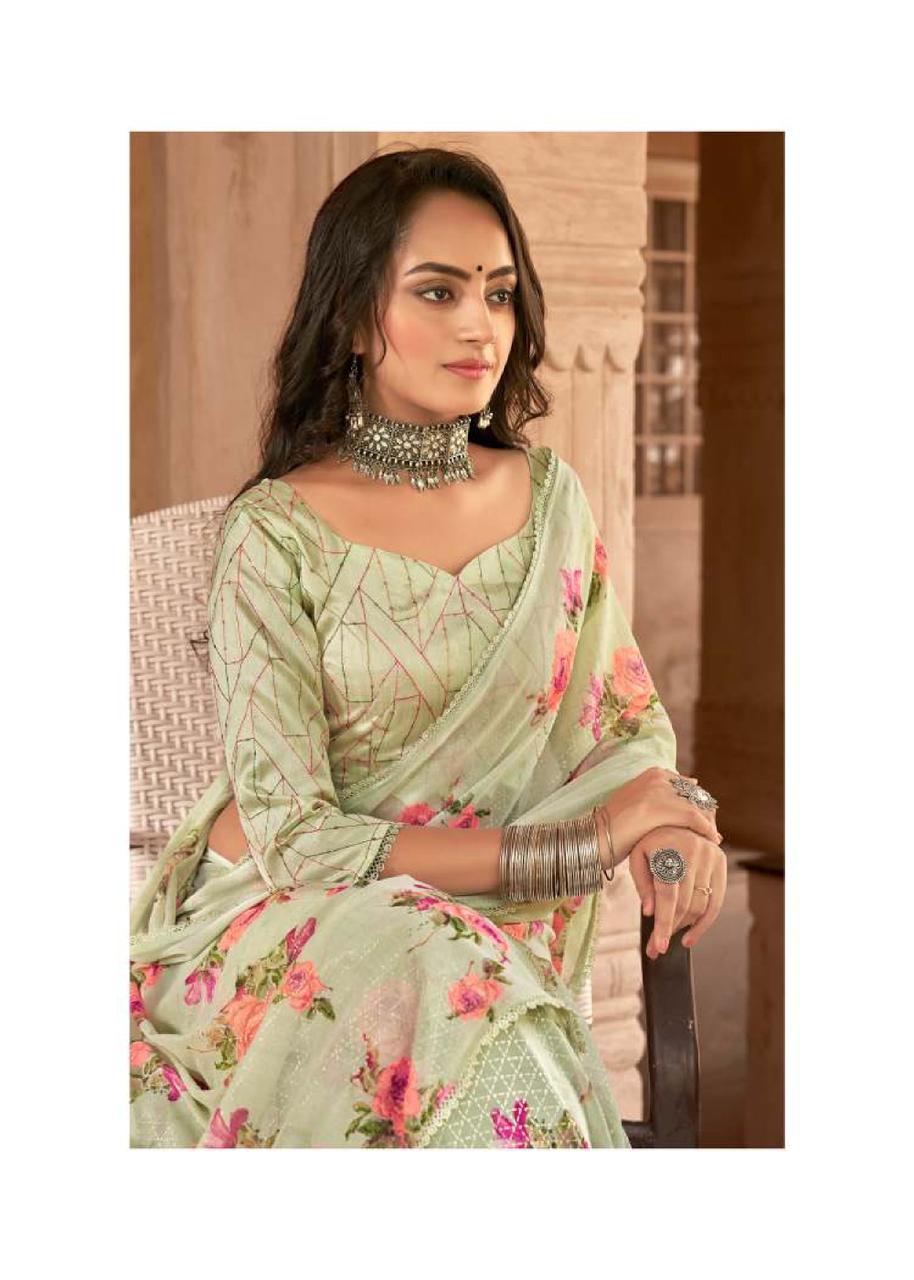 Pure Georgette Saree LT Shraddha Anant Tex Exports Private Limited