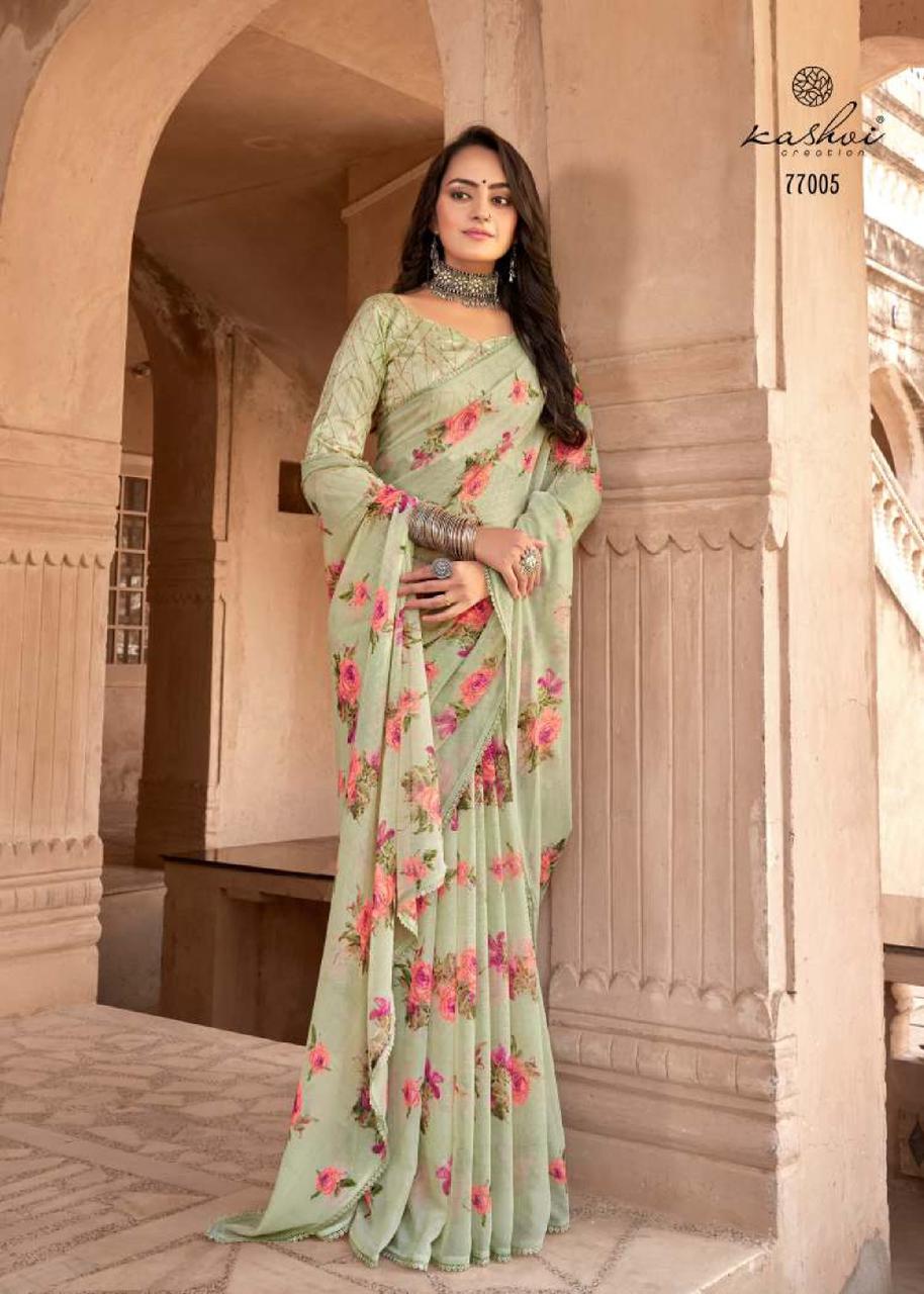 Pure Georgette Saree LT Shraddha Anant Tex Exports Private Limited