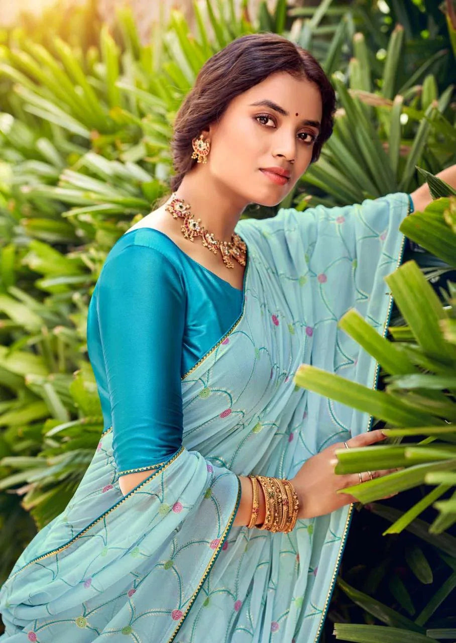 Beautiful Pure Georgette Saree LT AAKRUTHI-02 Anant Tex Exports Private Limited