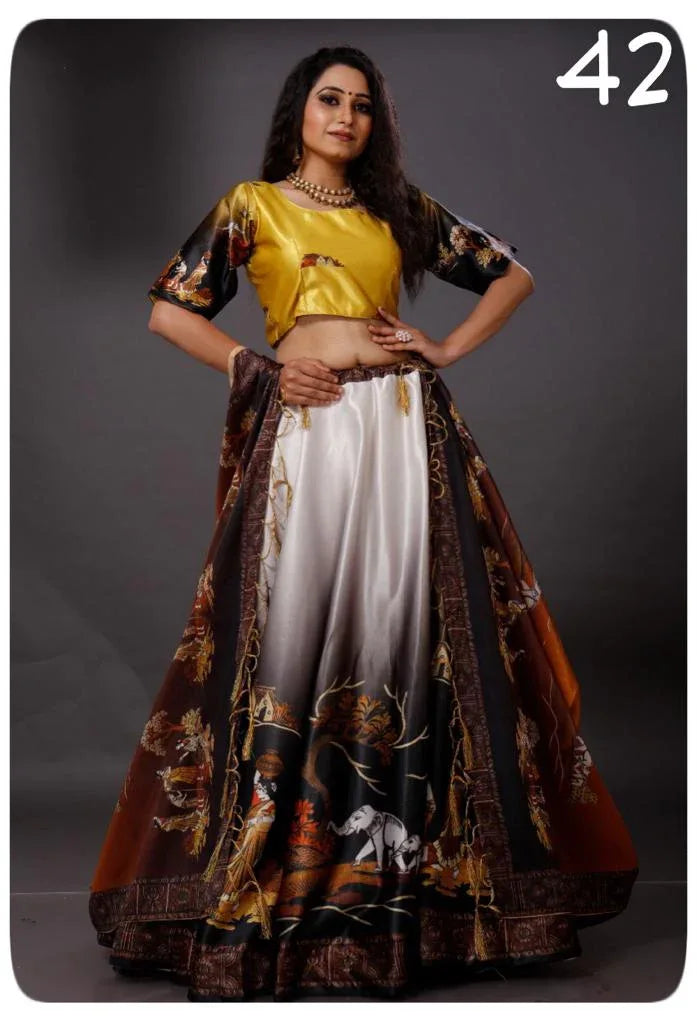 Party Wear Navratri Digital Print Lehenga Choli Anant Tex Exports Private Limited