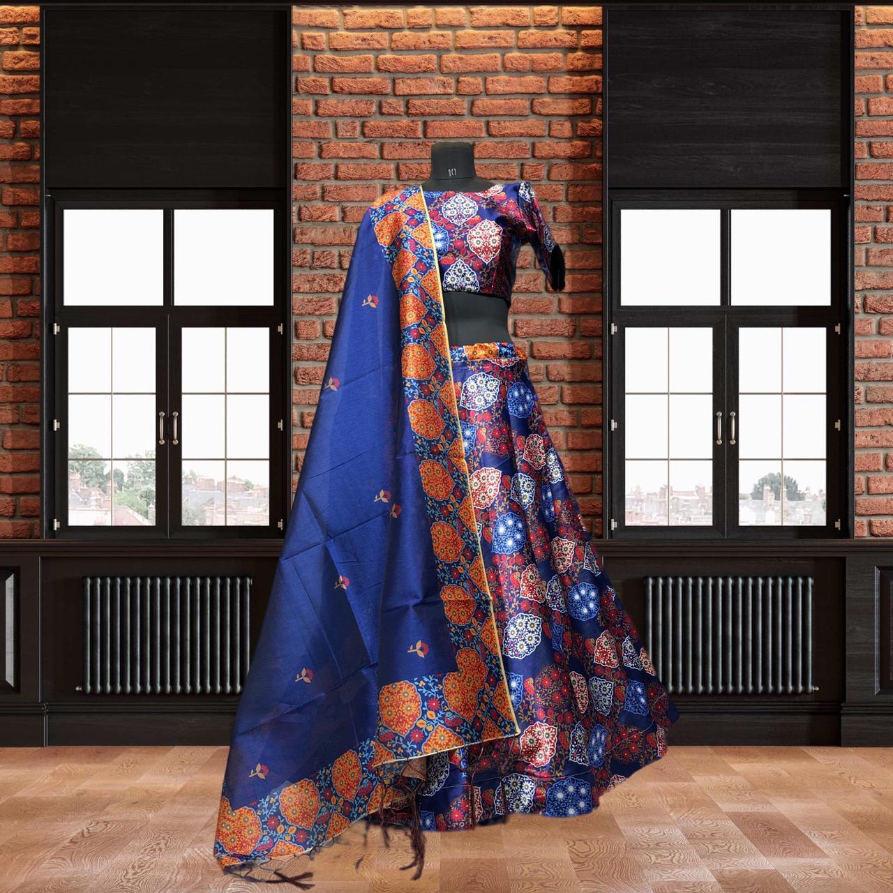 Party Wear Navratri Digital Print Lehenga Choli Anant Tex Exports Private Limited