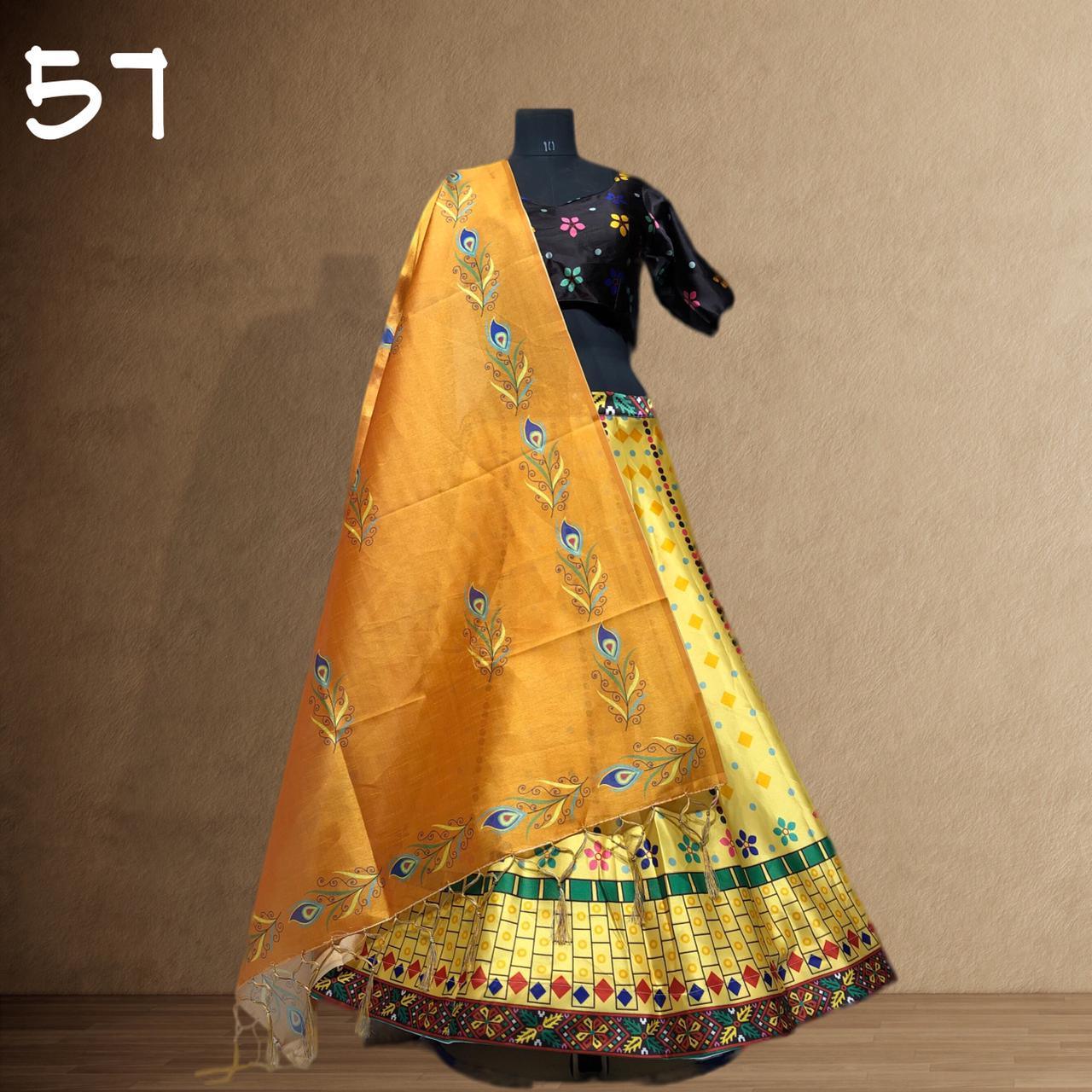 Party Wear Navratri Digital Print Lehenga Choli Anant Tex Exports Private Limited
