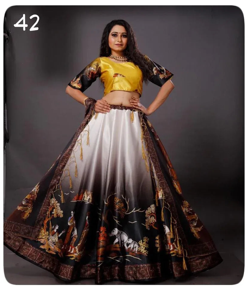 Party Wear Navratri Digital Print Lehenga Choli Anant Tex Exports Private Limited