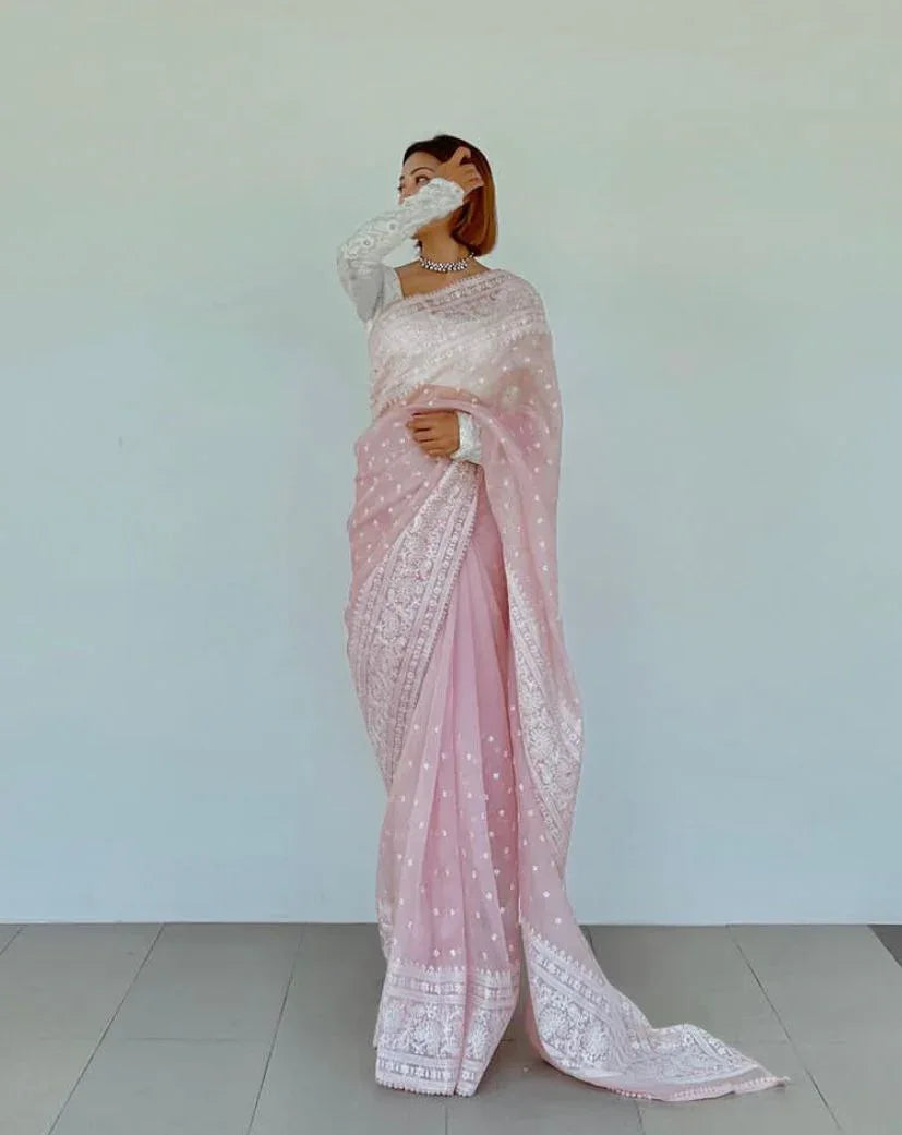 Pure Orgenza Chicken Saree Anant Tex Exports Private Limited