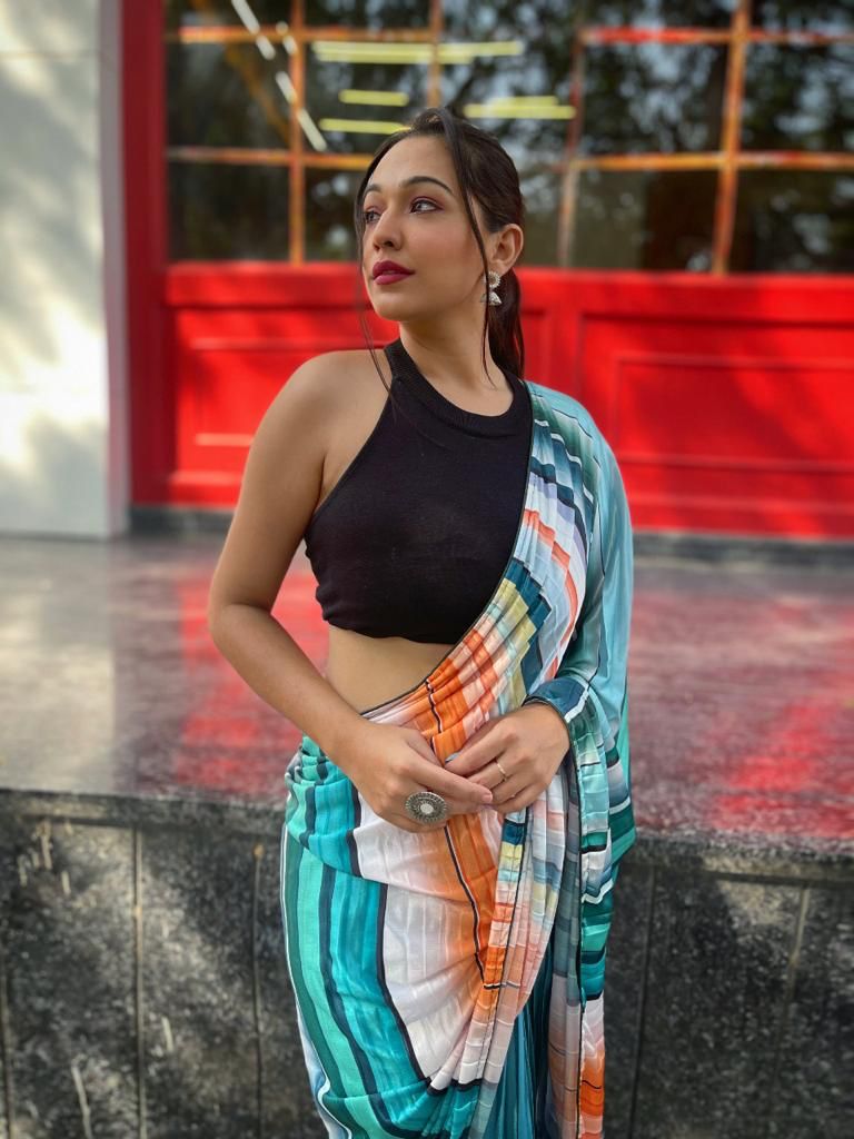 Pleating saree Anant Tex Exports Private Limited