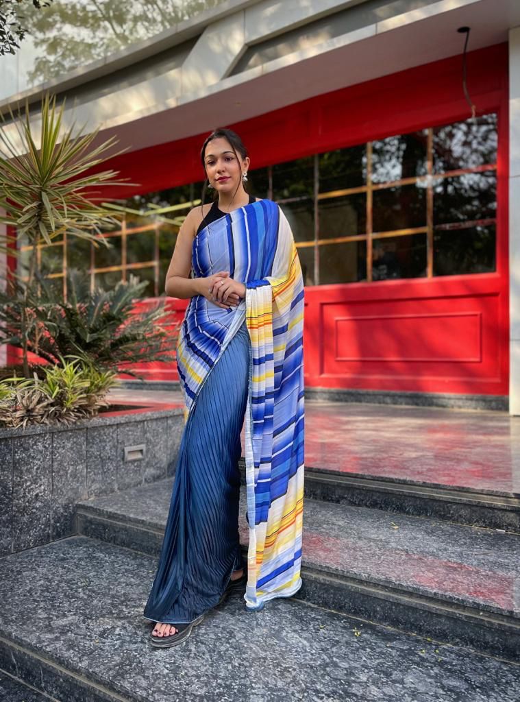 Pleating saree Anant Tex Exports Private Limited