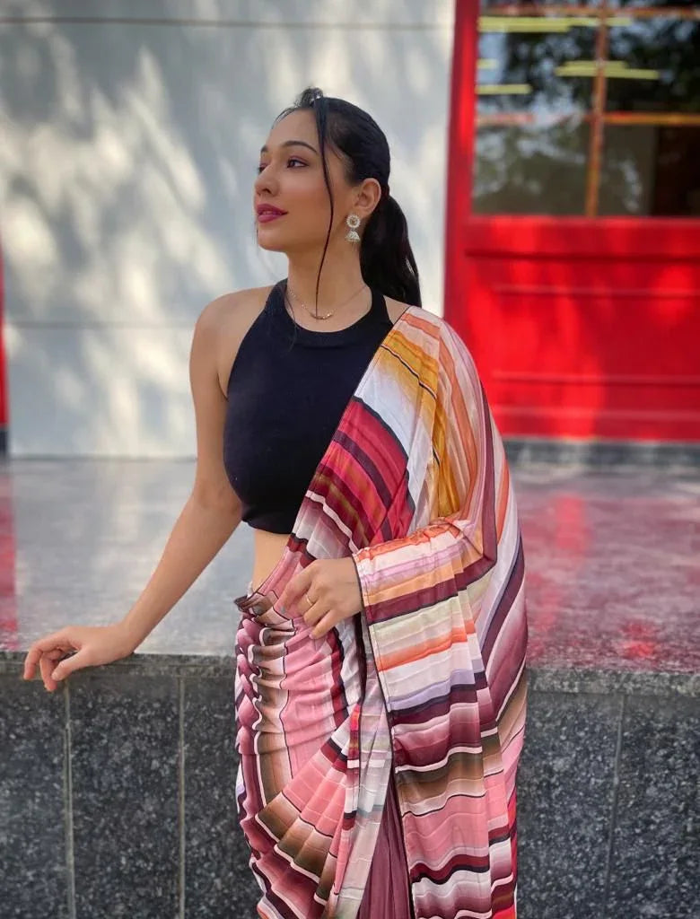 Pleating saree Anant Tex Exports Private Limited
