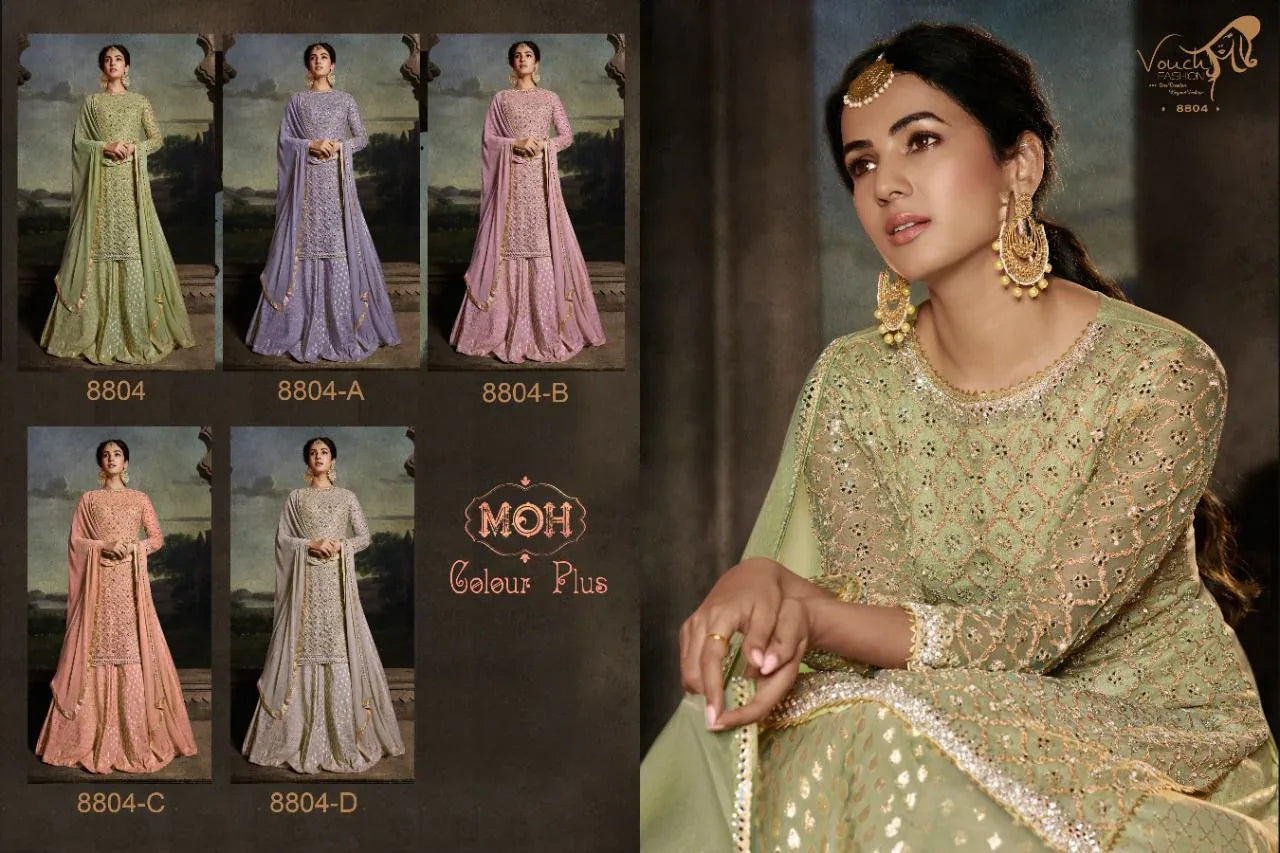 Vouch Fashion Moh Dno 8804 Net Stylish Designer Wedding Wear Long Graceful Look Salwar Suit Anant Tex Exports Private Limited